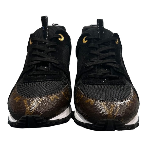 Louis Vuitton Run Away Sneaker size 39/8.5 Black Brown Gold LV Women’s shoe-Sold - Picture 3 of 16